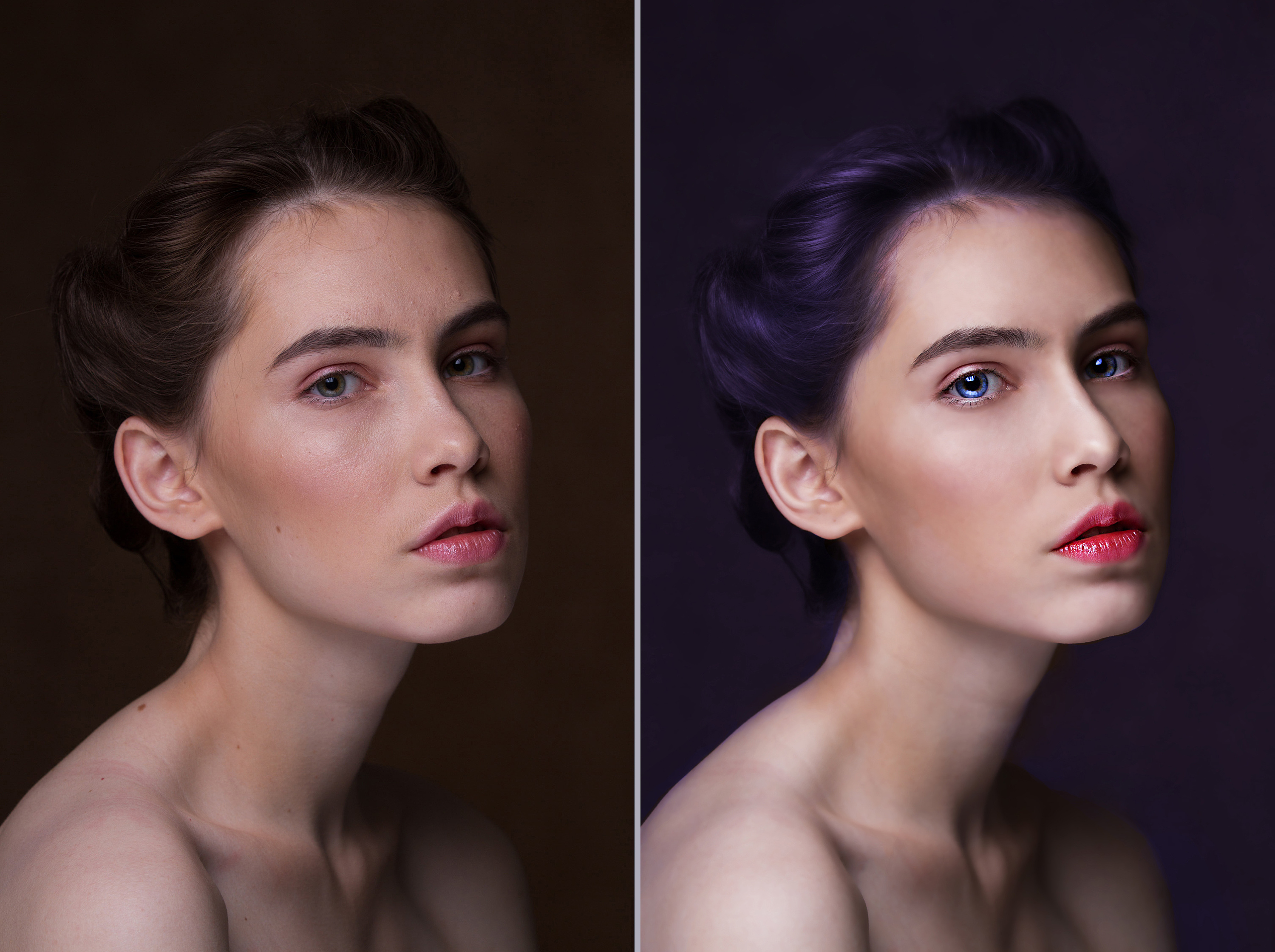 人物修图练习|摄影|修图/后期|妖小七yj - 原创作品 - 站酷 (zcool)