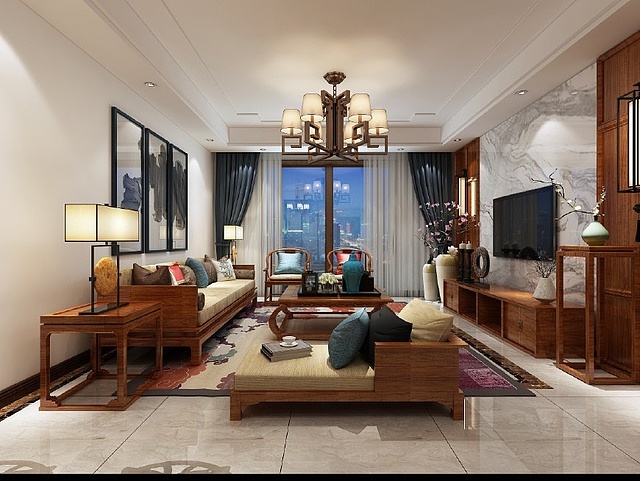 贵阳中铁阅山湖装修案例,新中式风格设计,贵阳装修公司,金阳装修公司!