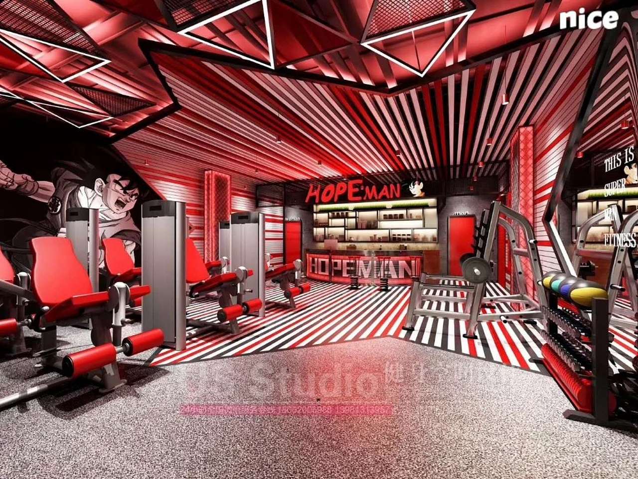 蘇州 ｜ HOPEMAN健身設(shè)計(jì)的新店。（圖ZMTEzNjcxODA4） - 家裝設(shè)計(jì) - 站酷設(shè)計(jì)師HUGO坤原創(chuàng)素材 - 站酷ZCOOL