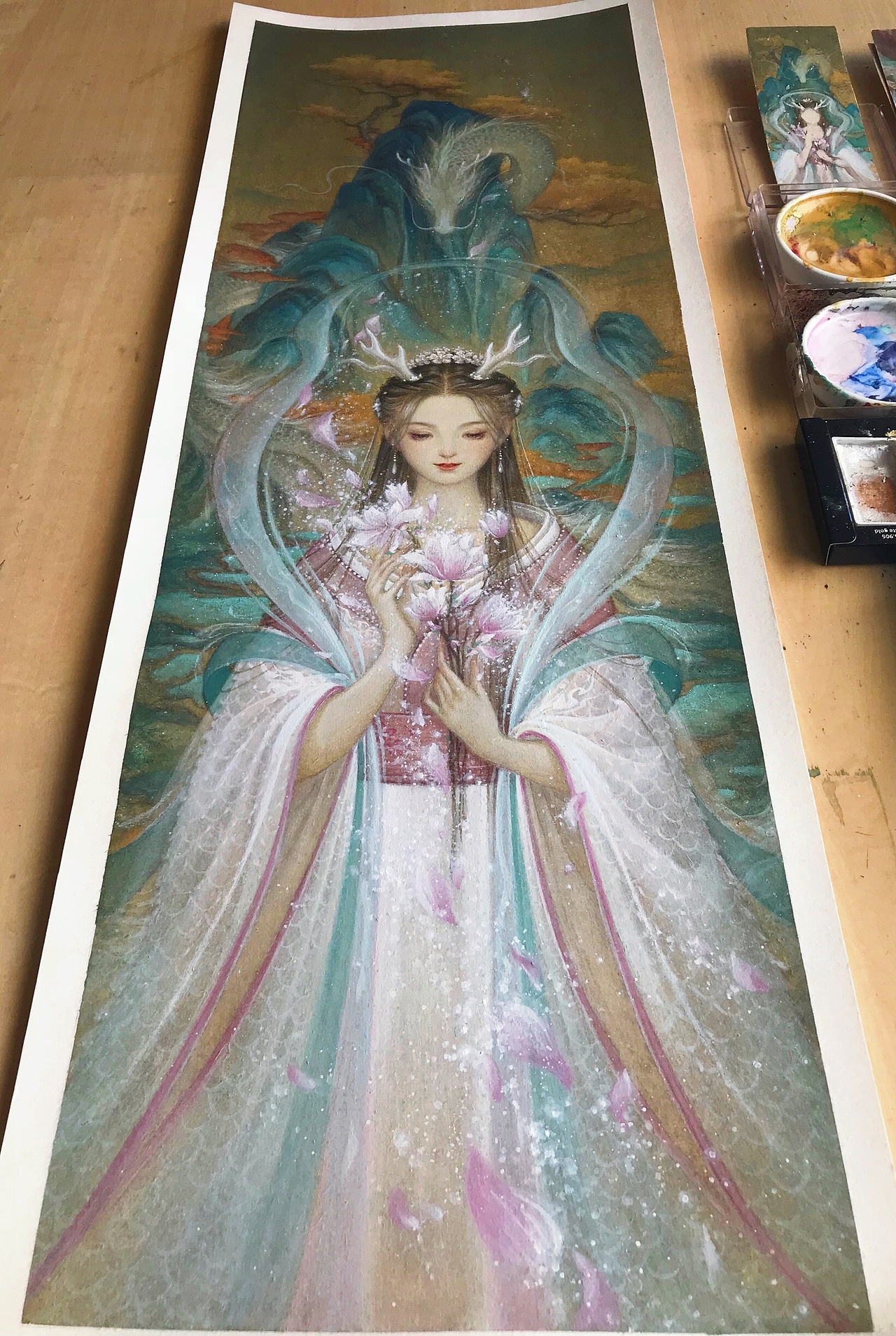 新国画|《大话西游》游戏 杨超越手绘古风国风艺术海报（图ZMTY2MDU0MDk2） - 商业插画 - 站酷设计师何塞特Herset原创素材 - 站酷ZCOOL