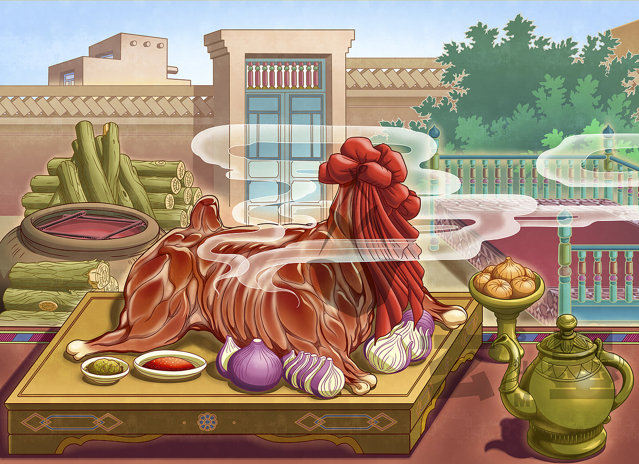 尉犁果木烤全羊-新疆特产,礼品首选