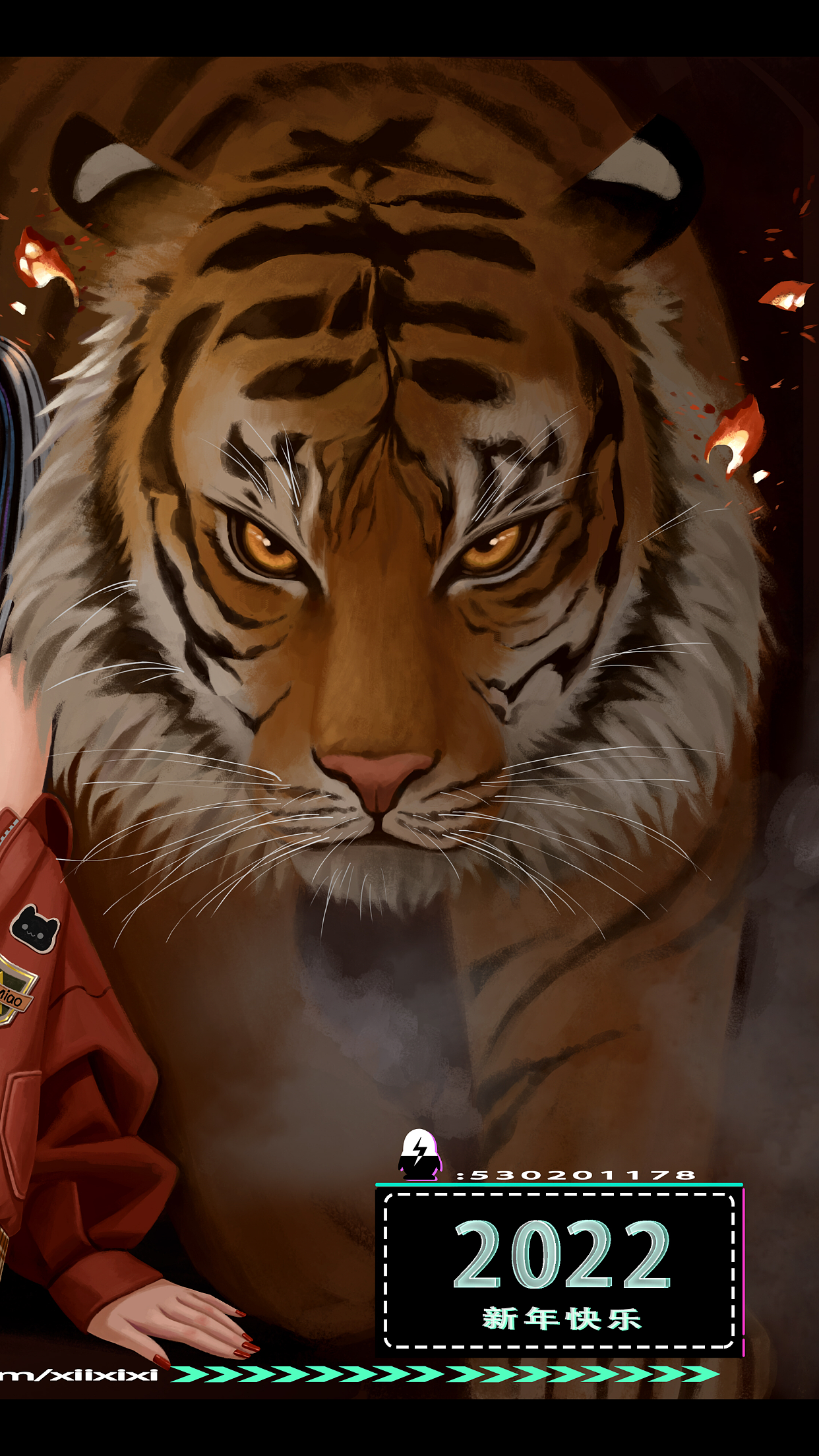 虎年大吉（图ZMjkzMjI0OTg4） - 游戏原画 - 站酷设计师谢西西爱画画原创素材 - 站酷ZCOOL
