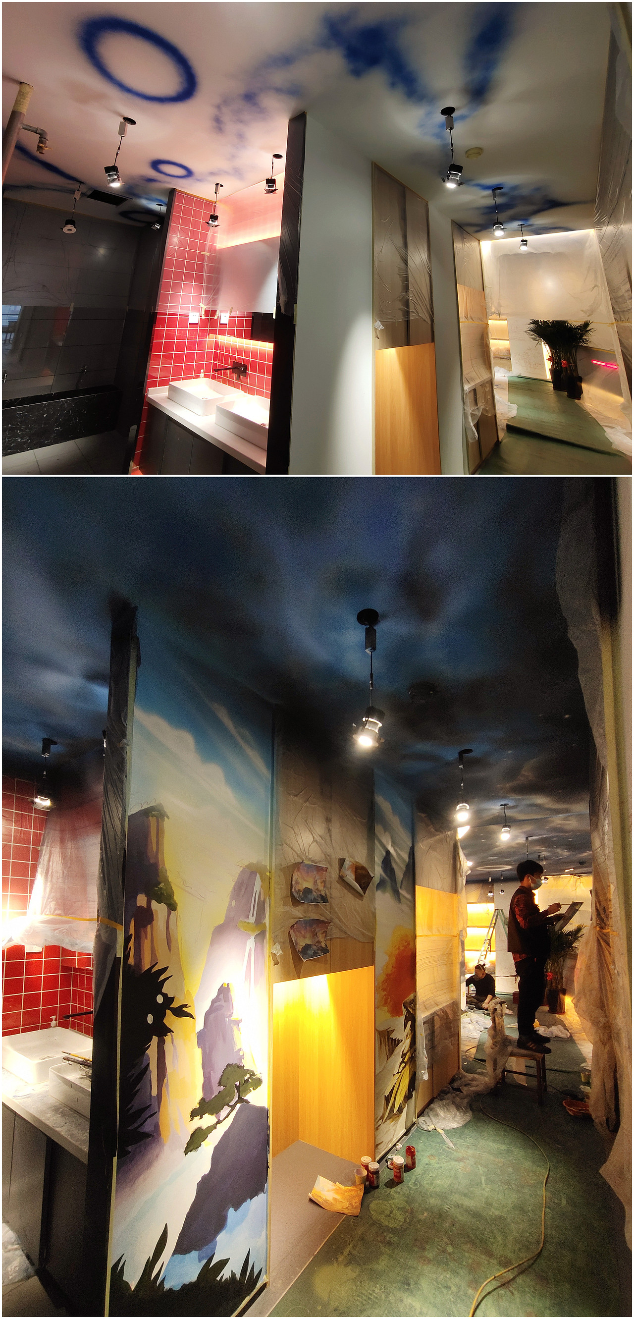 太原柳巷千里商厦 BGM密室逃脱 主题壁画（图ZMjU0MDAwNzUy） - 实验艺术 - 站酷设计师淘气二少原创素材 - 站酷ZCOOL