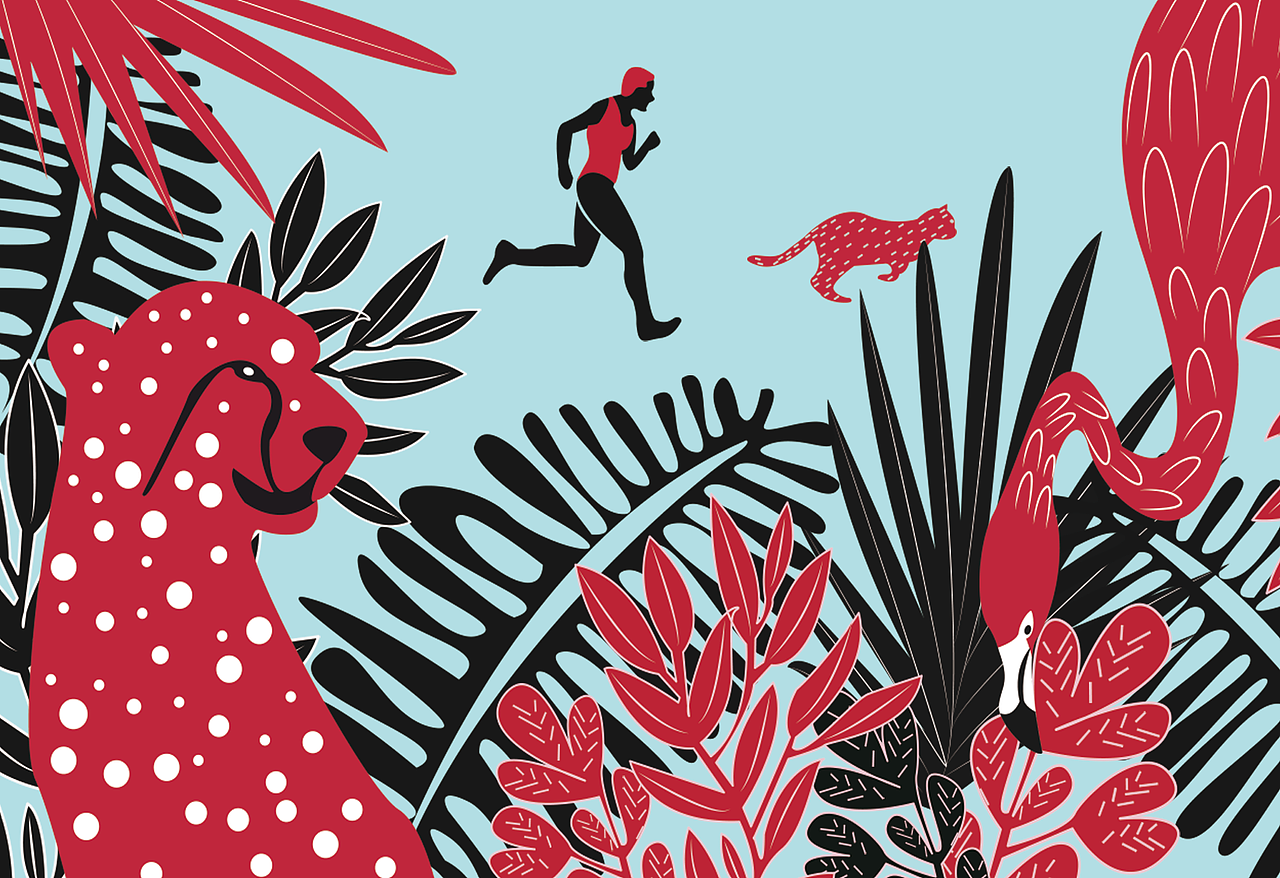 孤獨的人在奔跑（圖ZMjQ5NjEzNTky） - 創(chuàng)作習作 - 站酷設(shè)計師又耳嘻嘻原創(chuàng)素材 - 站酷ZCOOL