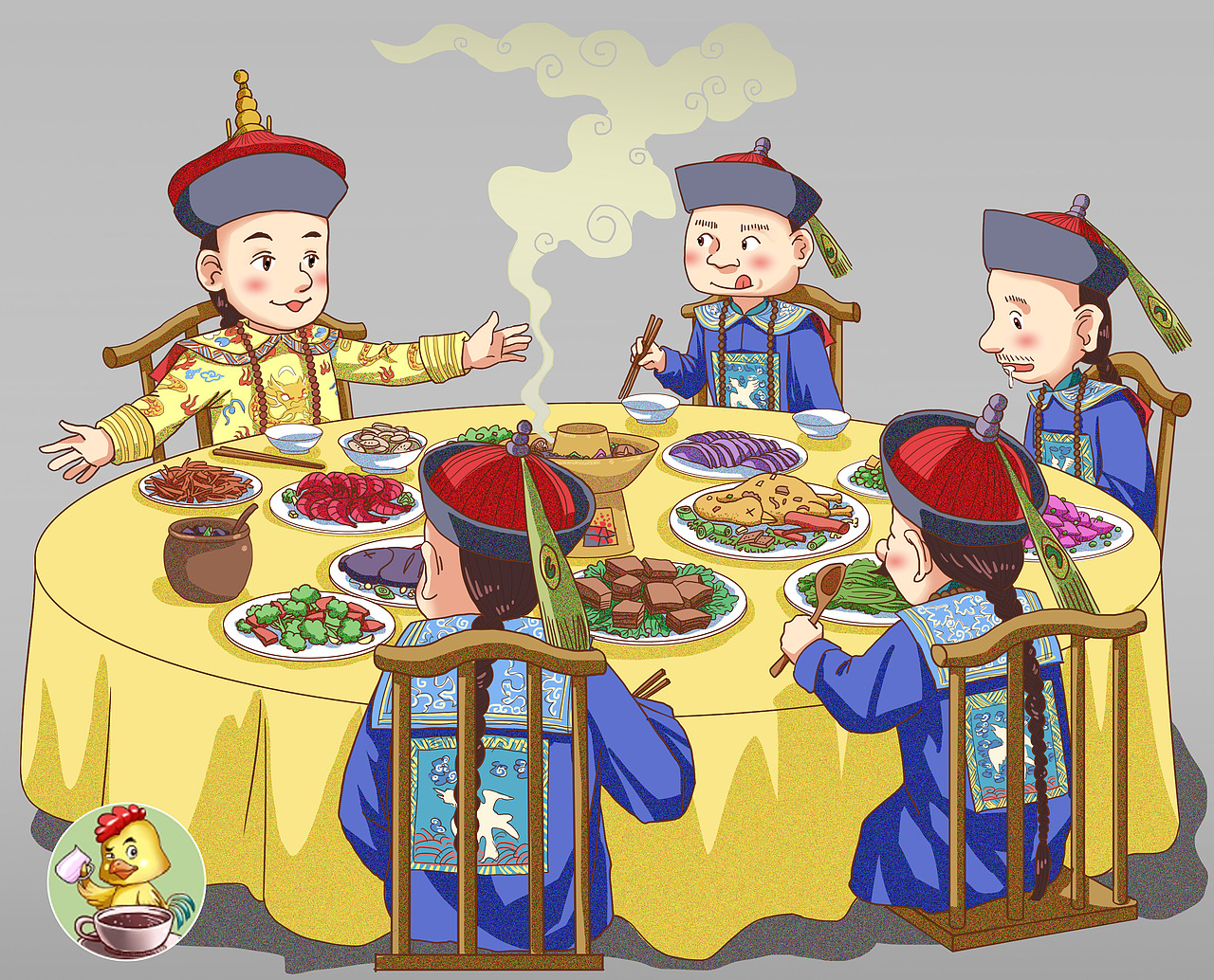 吃火锅（图ZMjY2NjExOTky） - 创作习作 - 站酷设计师咖啡渣原创素材 - 站酷ZCOOL