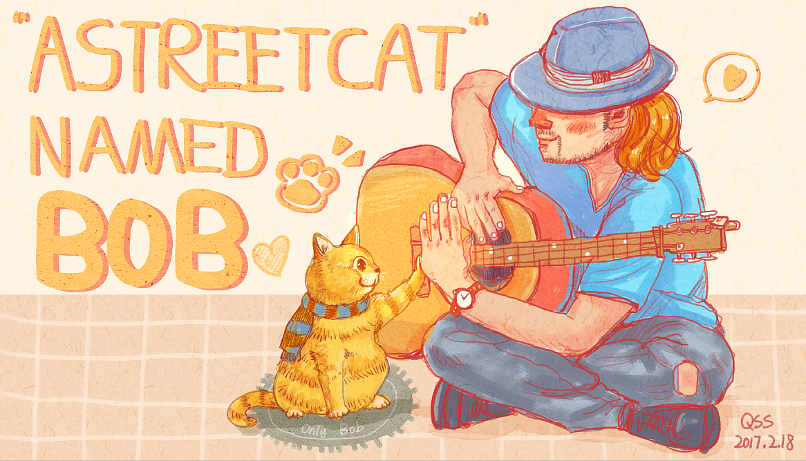 流浪猫鲍勃（图ZNzEwMjMwNzY=） - 创作习作 - 站酷设计师深仔鸡排原创素材 - 站酷ZCOOL