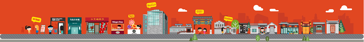AI制作，南锣店铺（图ZMzU0MjQ4MTI=） - 图案 - 站酷设计师Evefan原创素材 - 站酷ZCOOL