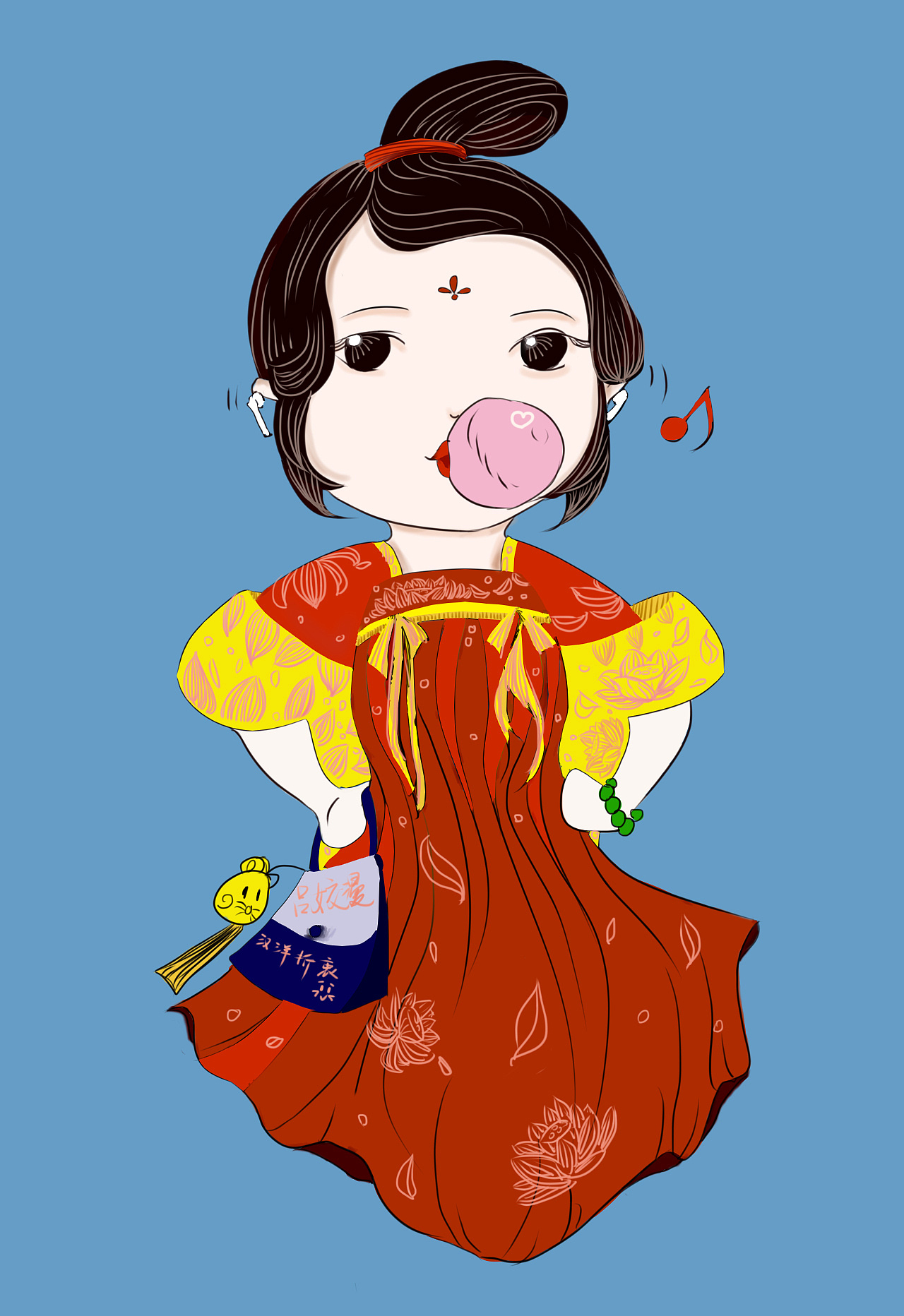 原创汉洋折衷齐胸襦裙