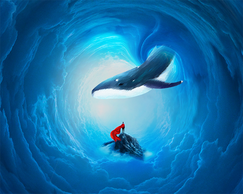 这是一个关于云海效果的制作方法操作简单容易但是请同学们练习技法后