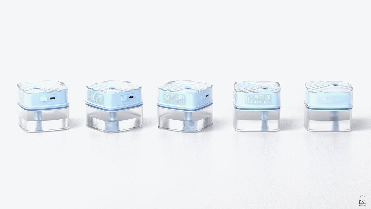 ↑《小海》
.<br>.<br>内置香片，随着雾化挥发产生淡淡的清香，不同的造型搭配不同的香型。↓