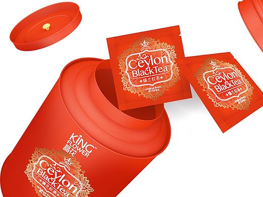 king flower global tea collection package design