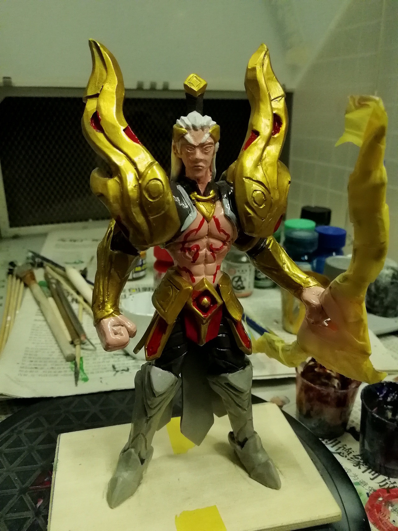 王者荣耀后羿|手工艺|手办/模玩|羔达_原创作品-站酷zcool