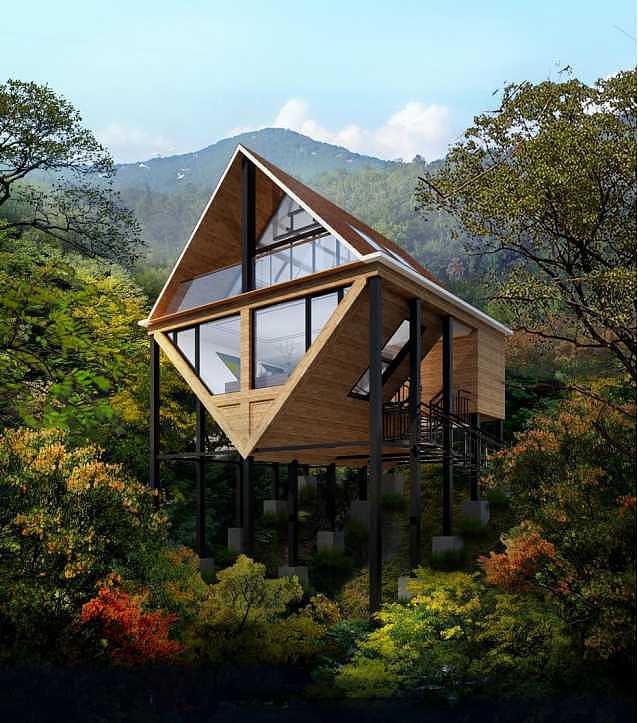 彩虹渡-中国最大木屋群改造设计项目(图ZODcxNzkyMDA=) - 建筑设计 - 站酷设计师野象设计原创素材 - 站酷ZCOOL