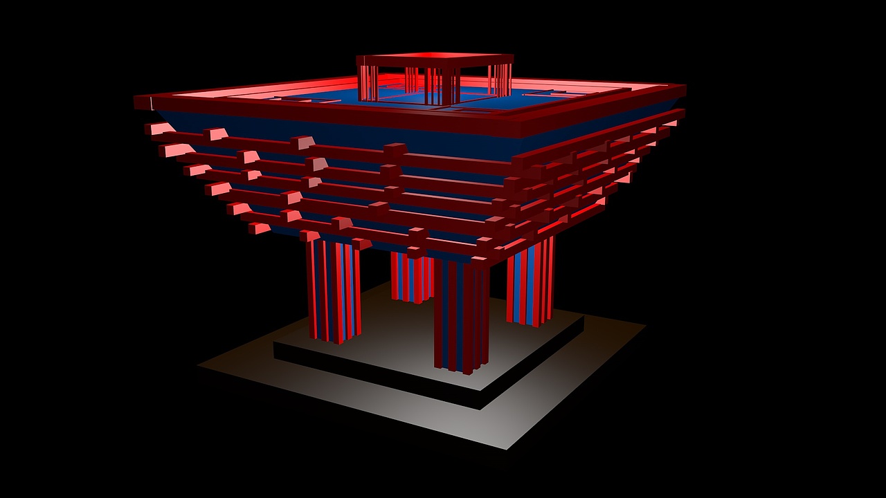 建模-处女作|三维|建筑/空间|淘根_原创作品-站酷zcool