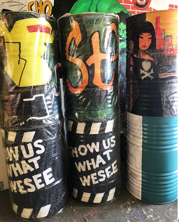 200l汽油桶涂鸦彩绘