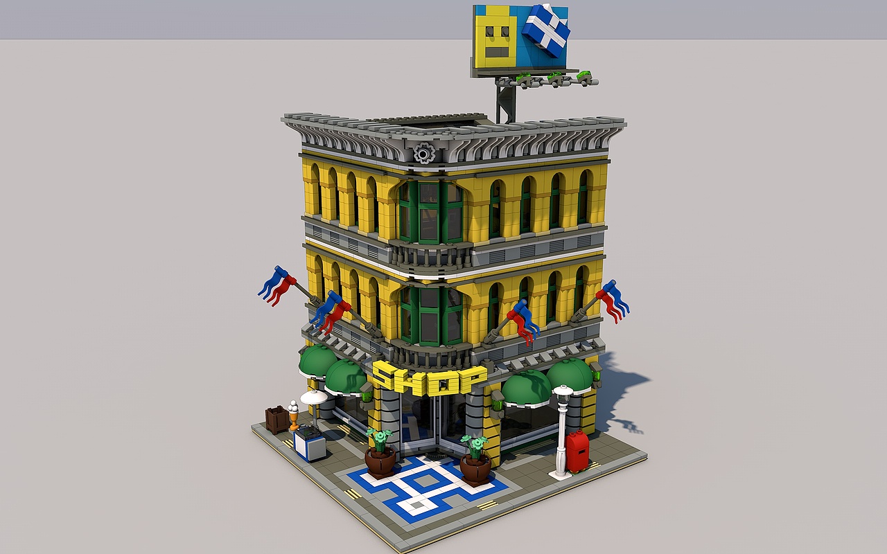 building blocks-积木拼搭10211场景模型+渲染