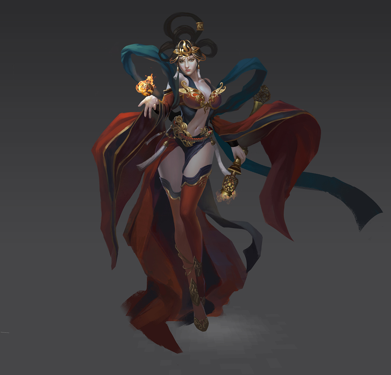 画了一张中国风的|插画|游戏原画|幻光 - 原创作品 - 站酷 (zcool)