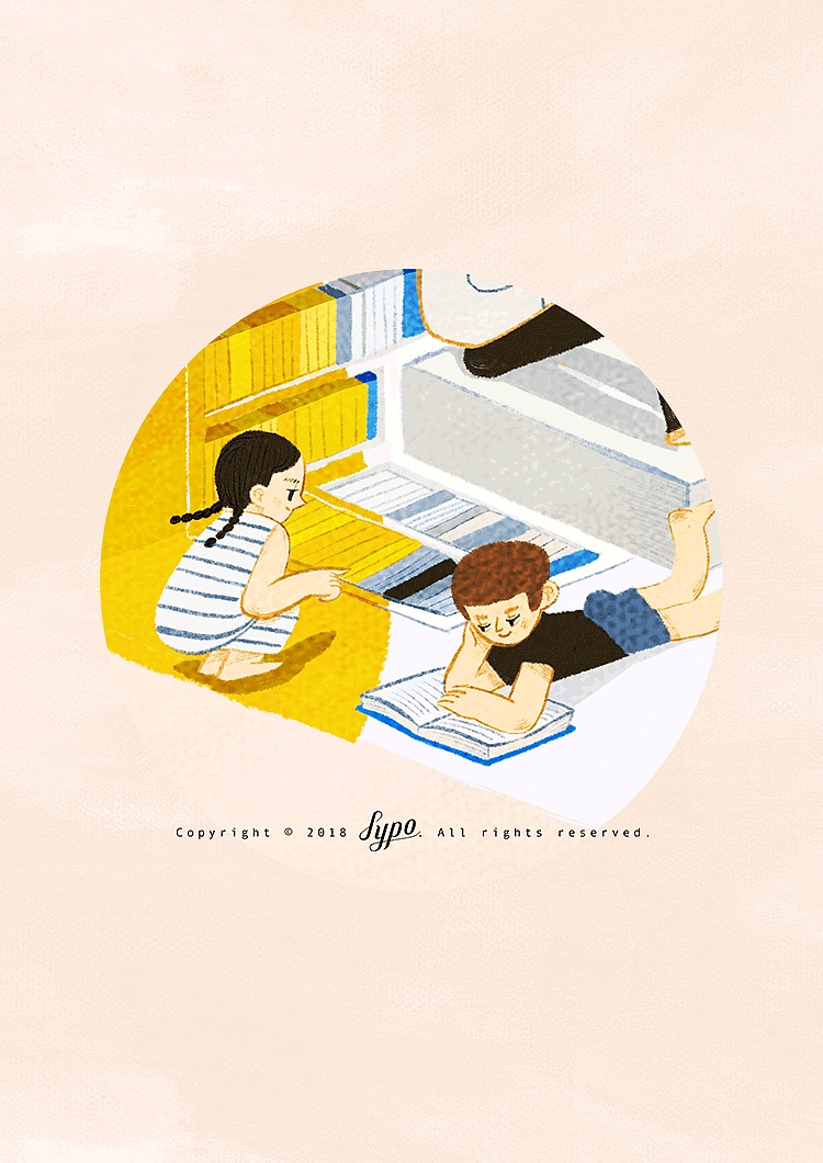 「gif」模拟房子第三篇——迷你书屋（图ZMTIwOTkzNTY4） - 商业插画 - 站酷设计师西朴sypo原创素材 - 站酷ZCOOL