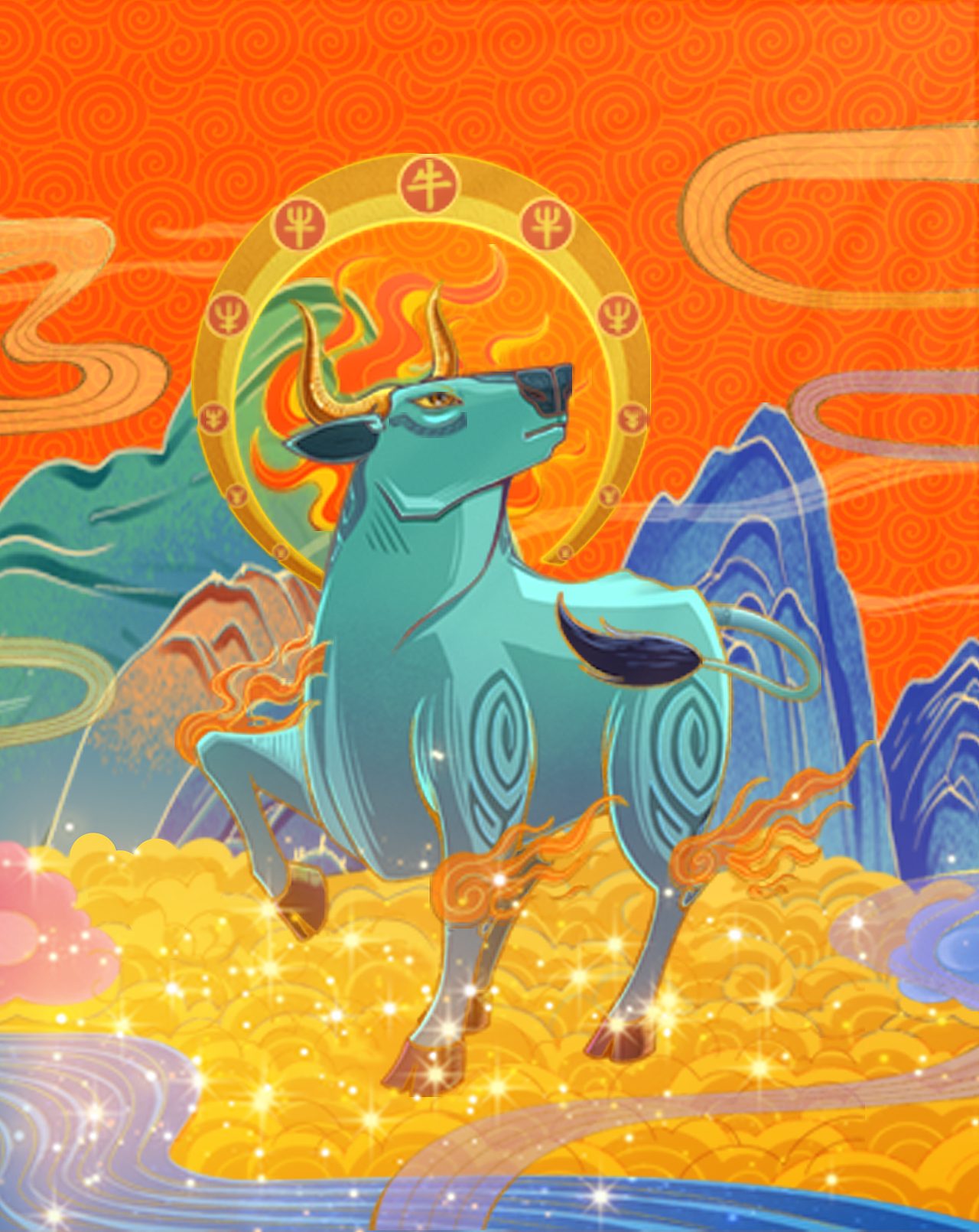 中国风祥瑞插画