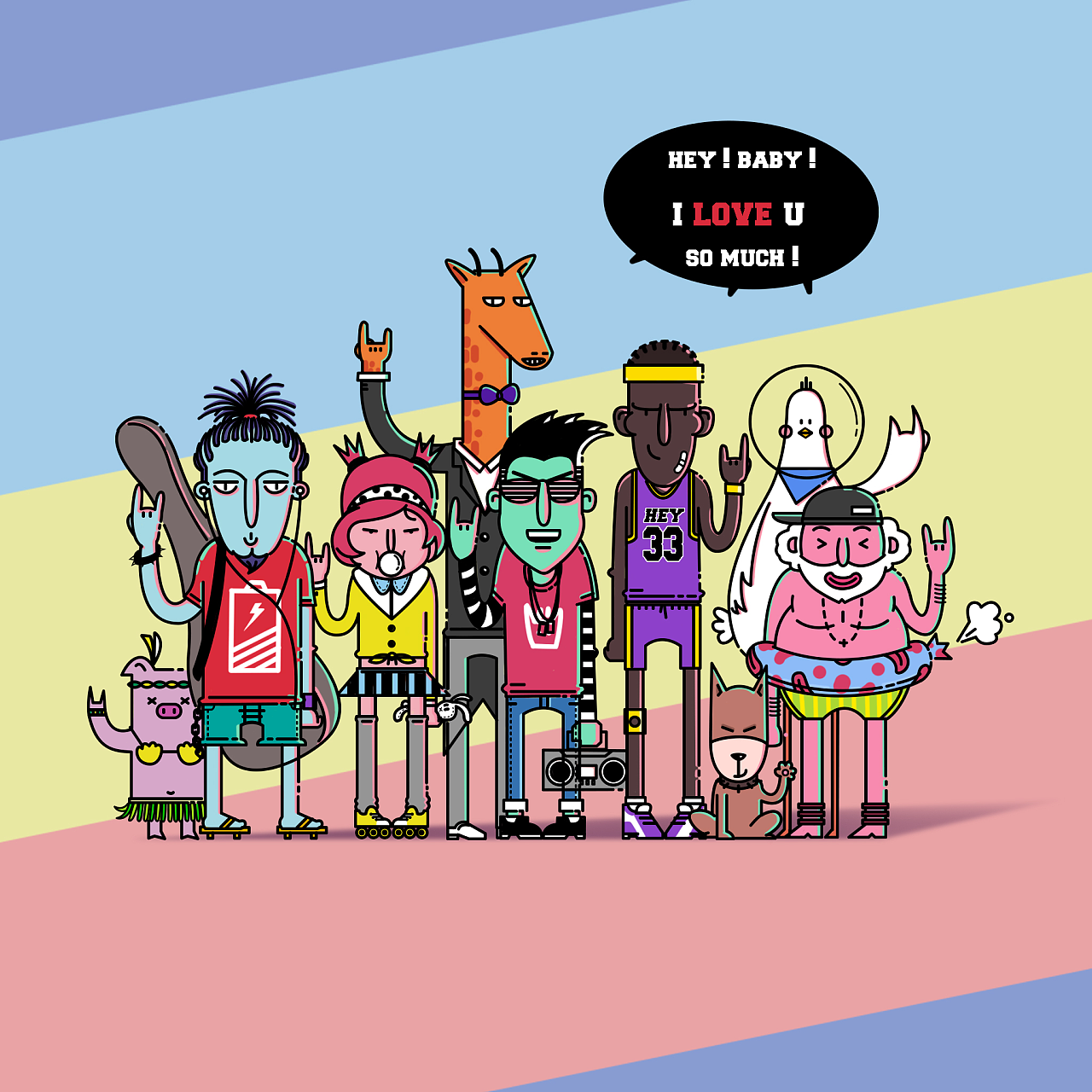 作品由团队插画师 @四千儿 独立创作完成