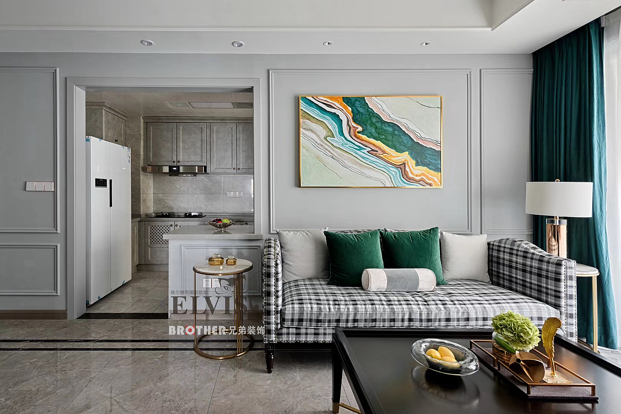 80㎡中粮鸿云现代轻奢装修,小户型装修设计
