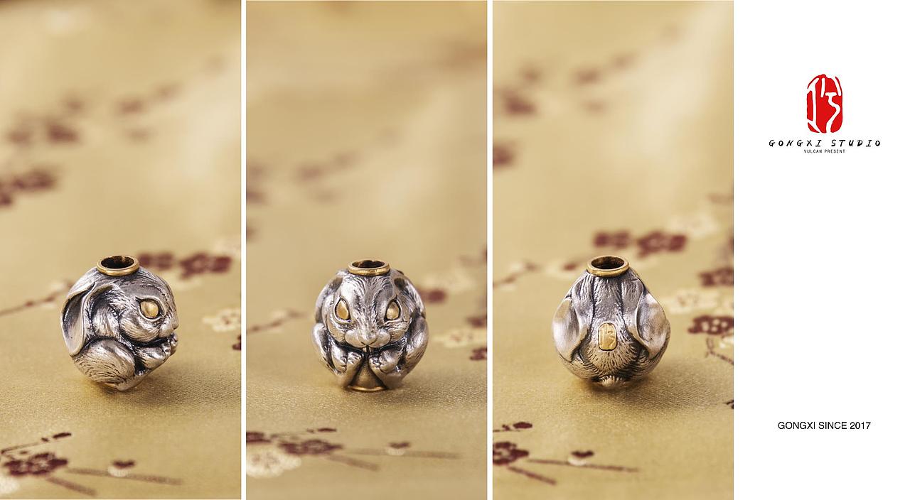 工兮·十二生肖配珠【卯兔】（图ZMTQzNzg0MTcy） - 首饰设计 - 站酷设计师VULCAN伏尔甘原创素材 - 站酷ZCOOL