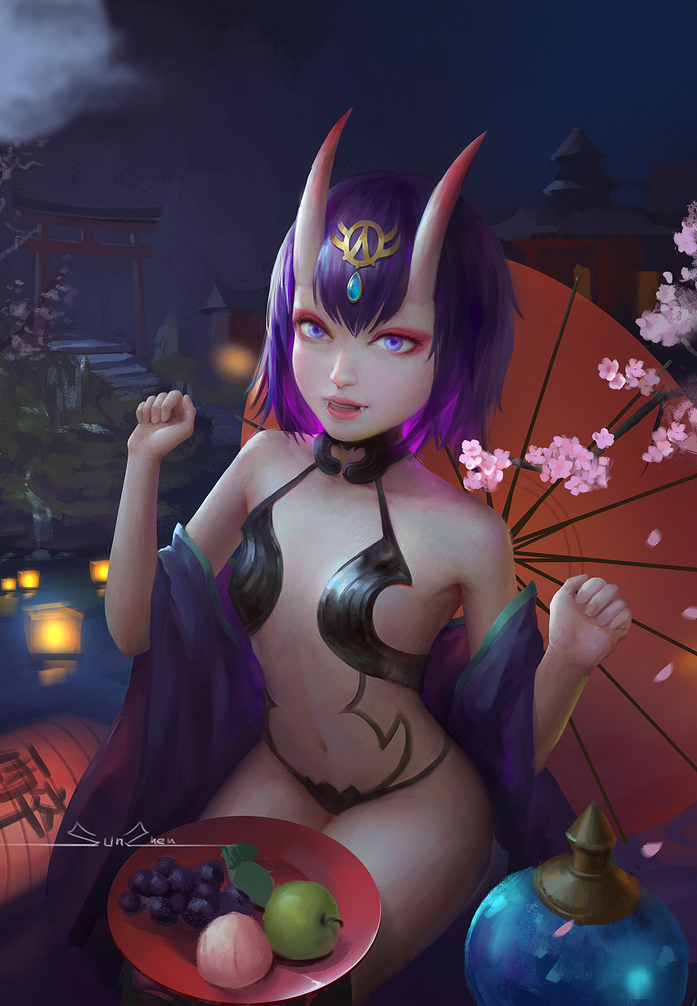 酒吞童子 同人（图ZMTA2OTM3MDk2） - 创作习作 - 站酷设计师孙震sz原创素材 - 站酷ZCOOL