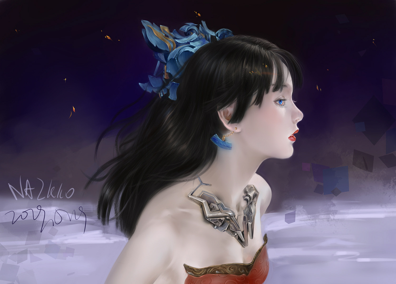 临摹阮佳老师的画