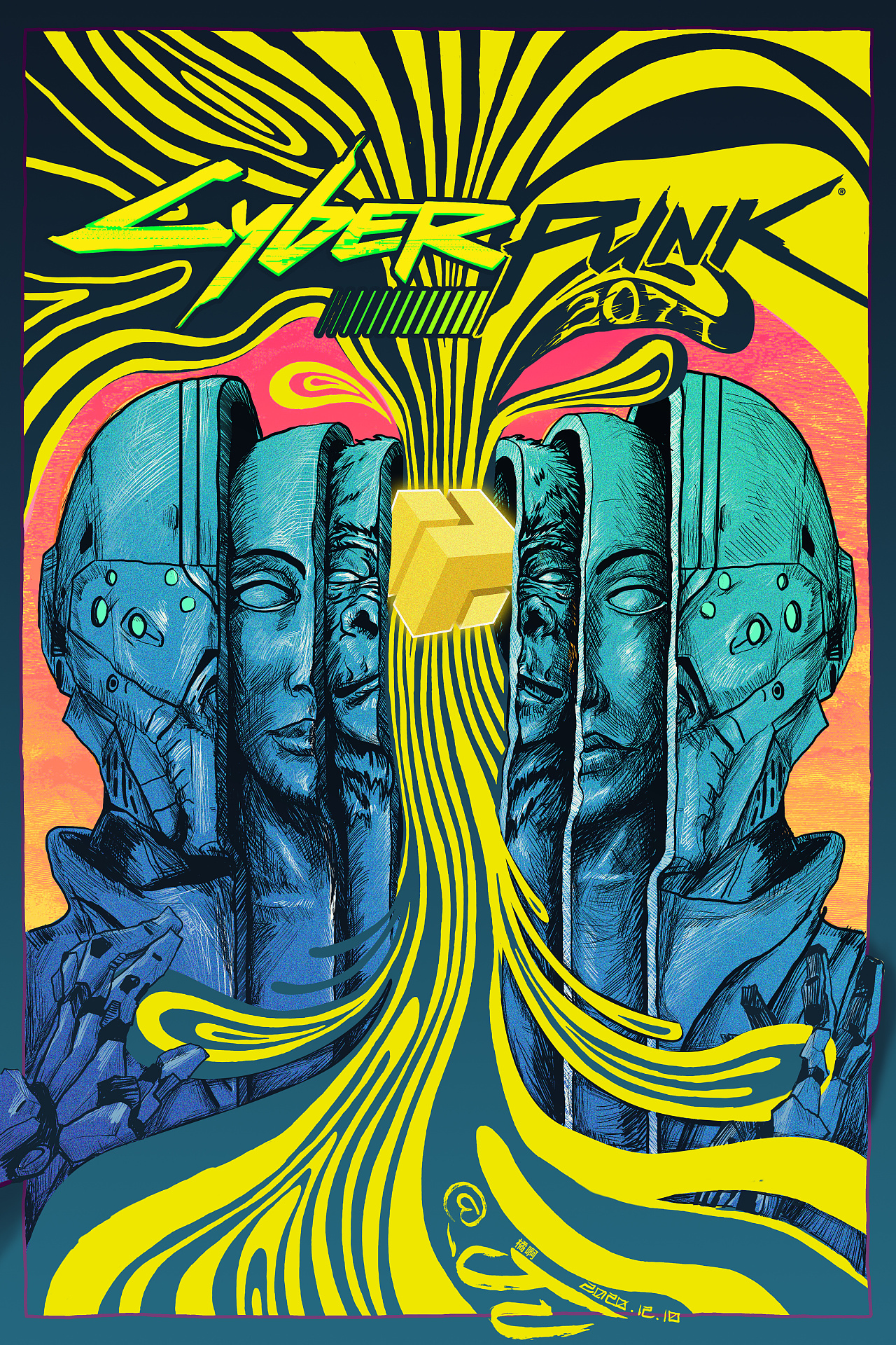 赛博朋克2077|插画|新锐潮流插画|a_ghost - 原创作品 - 站酷 (zcool)