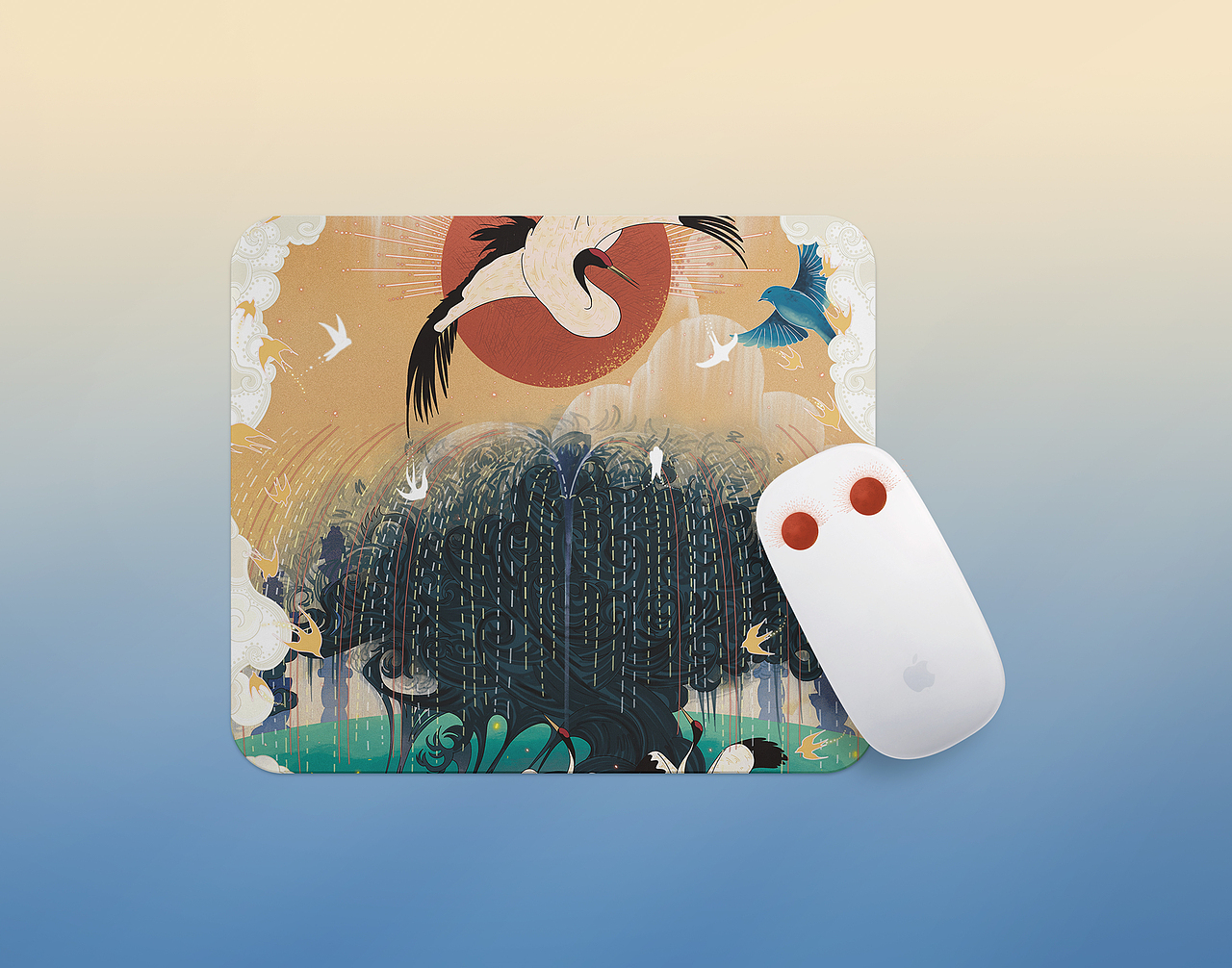 博物馆文创系列(4)| 黑顶鹤 插画