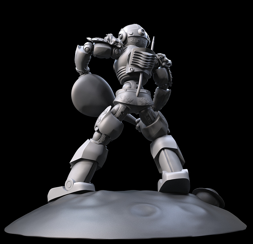 雕塑｜作品《风调雨顺-持国天王2》（图ZMzYyMzU1MTc2） - 雕塑 - 站酷设计师周章雕塑原创素材 - 站酷ZCOOL