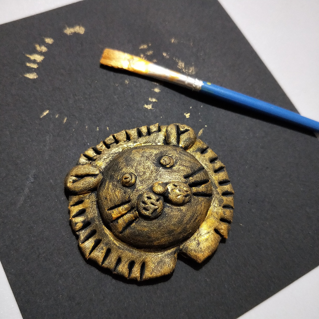 超轻黏土仿铜效果