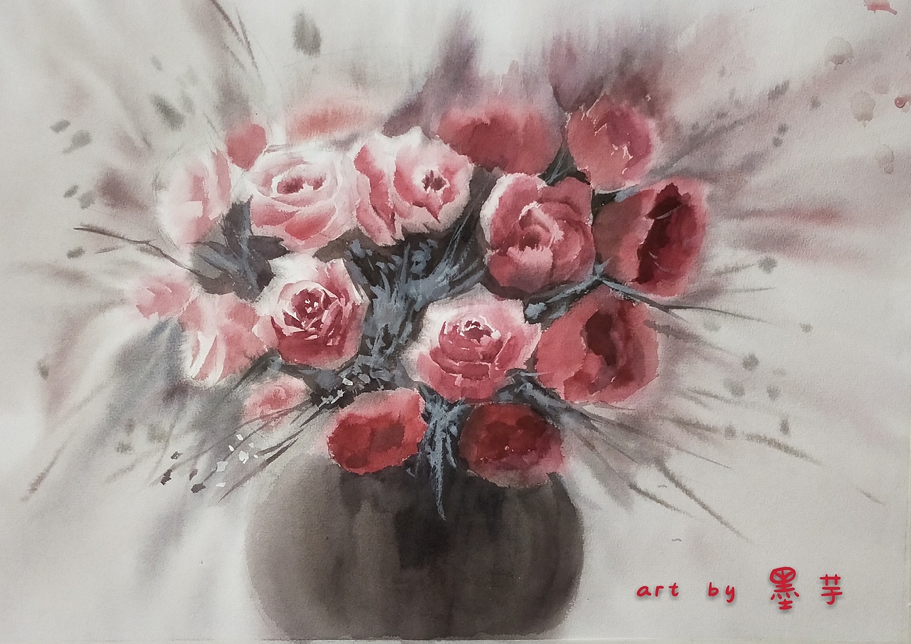 水彩花卉