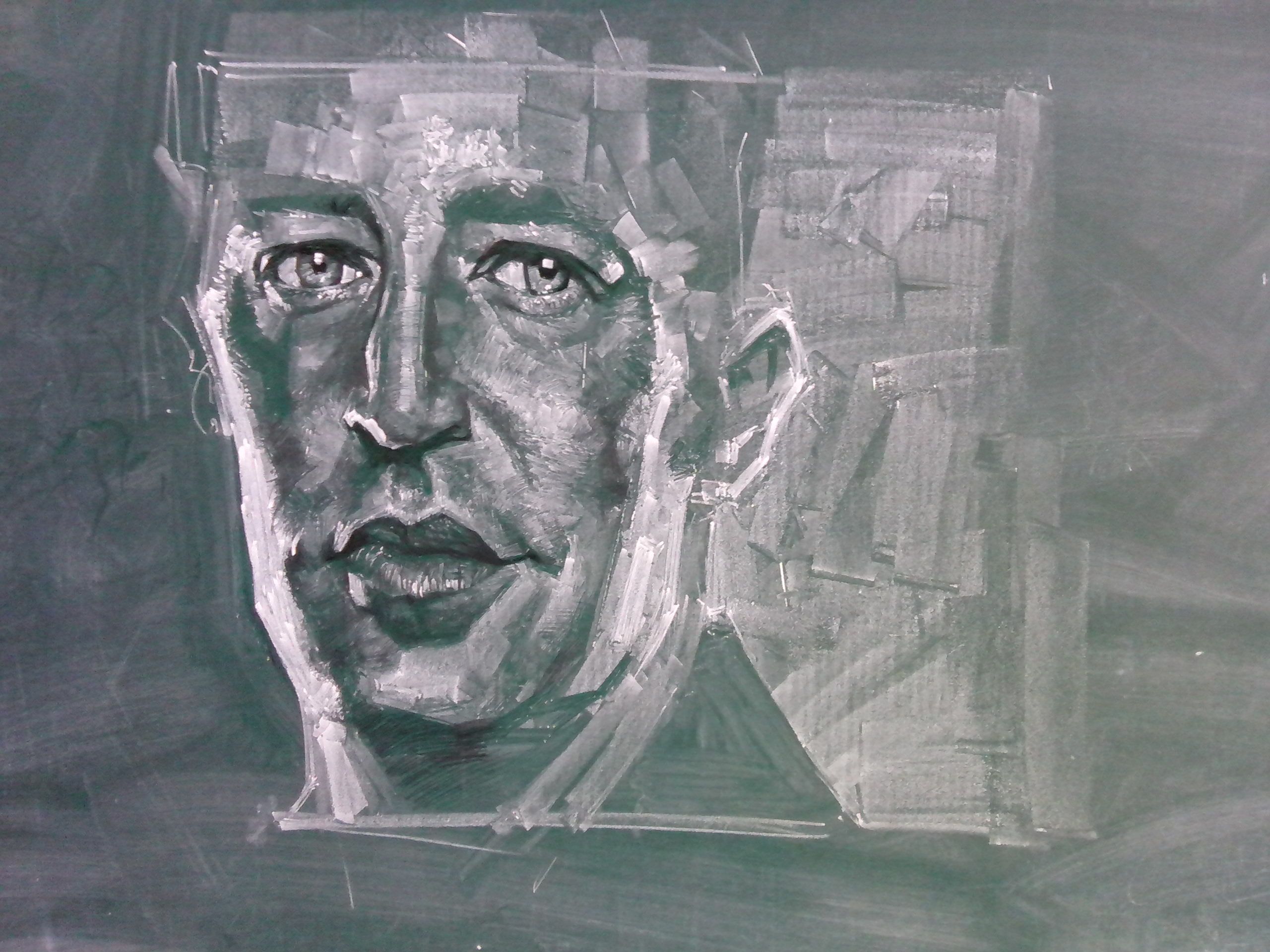 黑板粉笔画稿2016