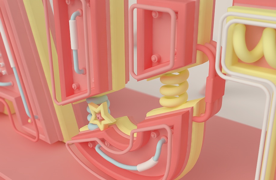 机械文字练习（图ZNzE5MjMzMDQ=） - 其他三维 - 站酷设计师Amy_CAT原创素材 - 站酷ZCOOL