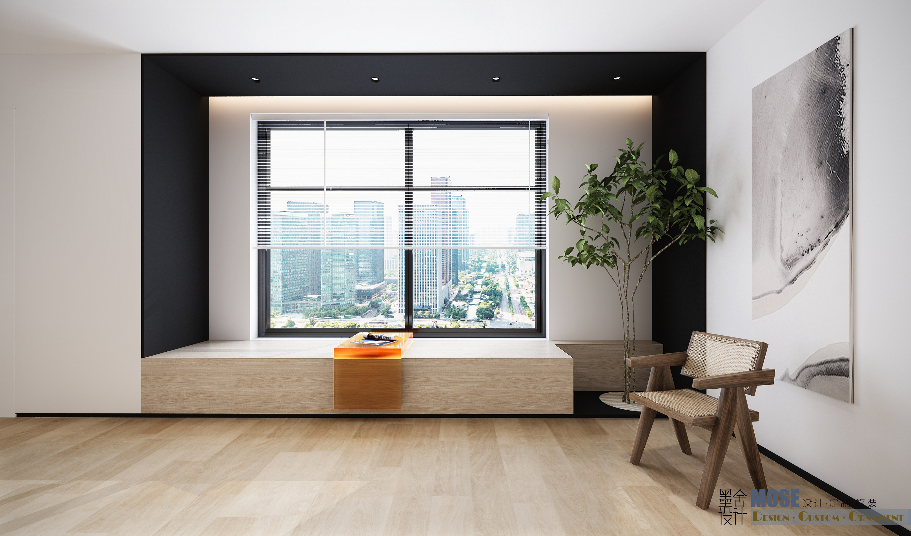 墨舍设计|舒适简约小型办公室