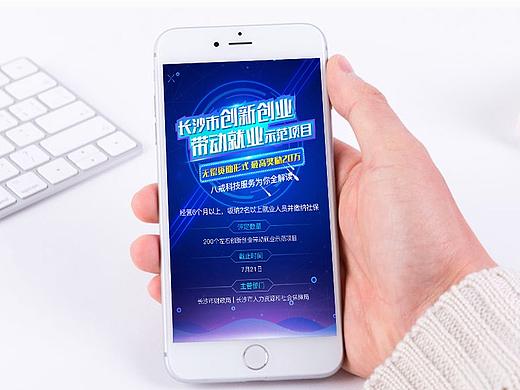 创业创新带动就业项目H5页面