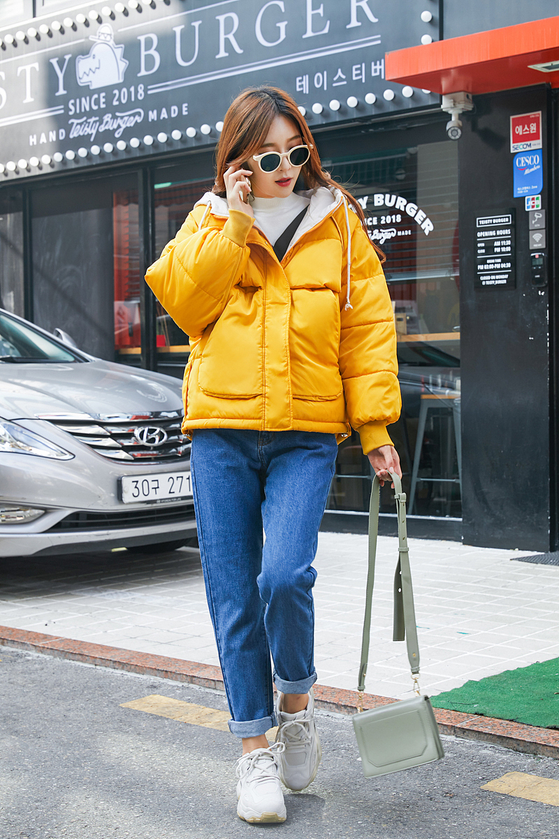 羽绒服 模特外景拍摄