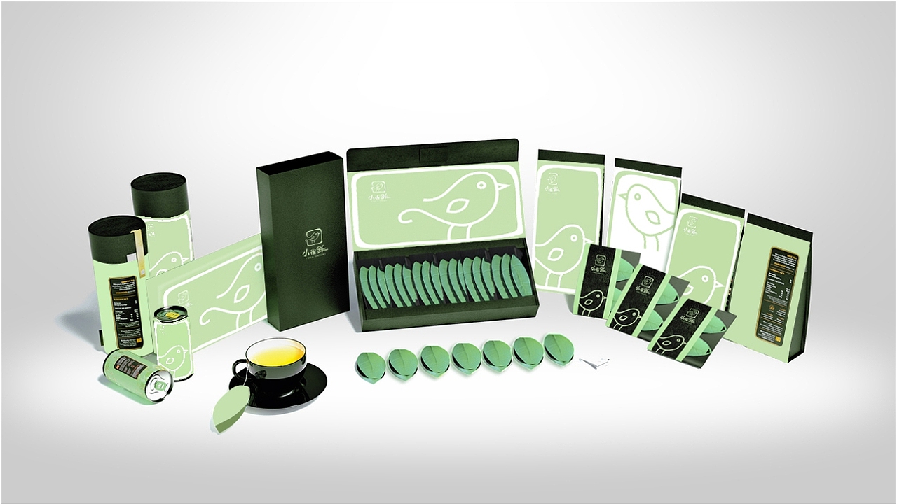 巴山雀舌茶叶包装与logo设计
