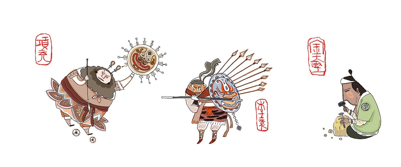 水浒一百单八将（图ZMjQ2MjIzODE2） - 商业插画 - 站酷设计师萧白天原创素材 - 站酷ZCOOL