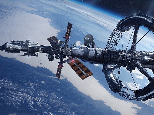 科幻未来 2055年 新星号探索飞船 场景概念设计