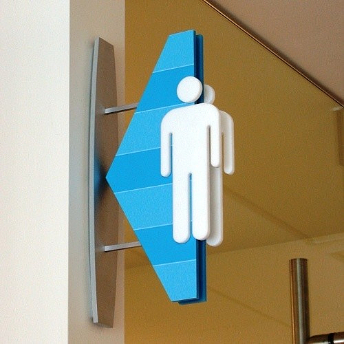 奋发设计关于洗手间公仔标识设计