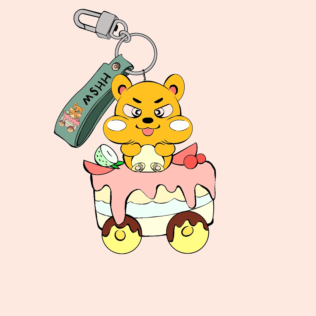 原创钥匙链绘制手稿