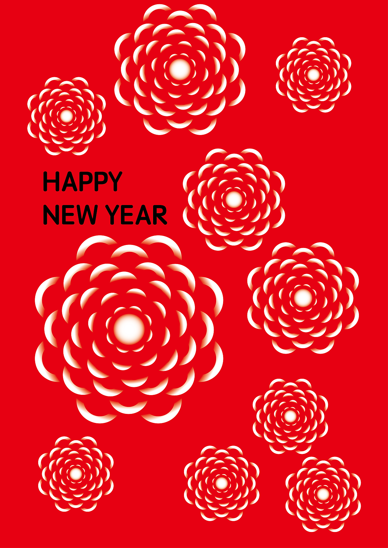 新年圣诞贺卡花纹