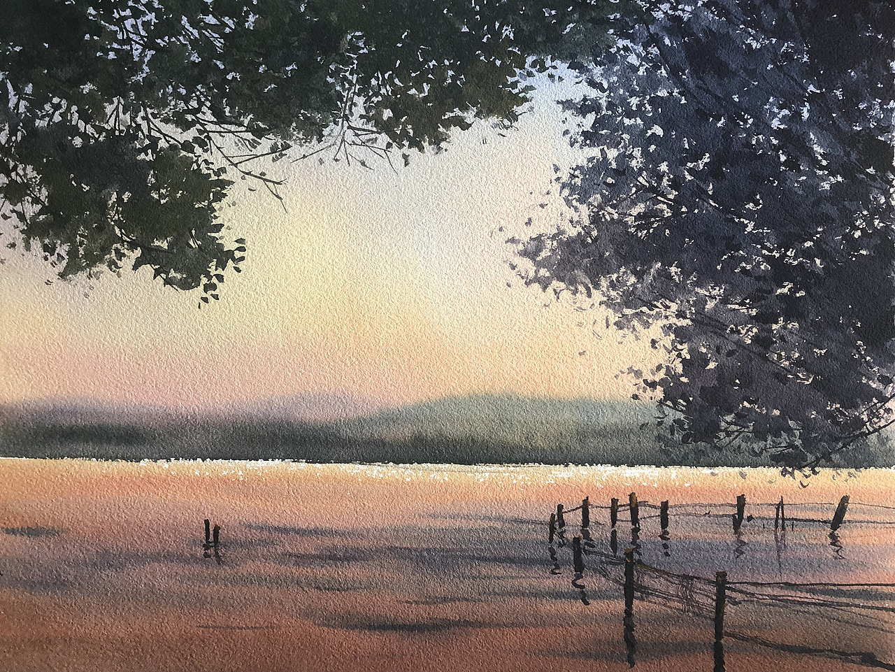 那些年画的西湖（图ZMjQ5MTE0Nzcy） - 绘画 - 站酷设计师孙小良的水彩画原创素材 - 站酷ZCOOL