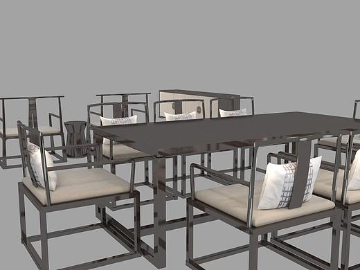 桌椅（個人主頁-ZNDc1MjY5MDQ=） - 生活用品 - 站酷設(shè)計師低級野生建模小白原創(chuàng)素材 - 站酷ZCOOL