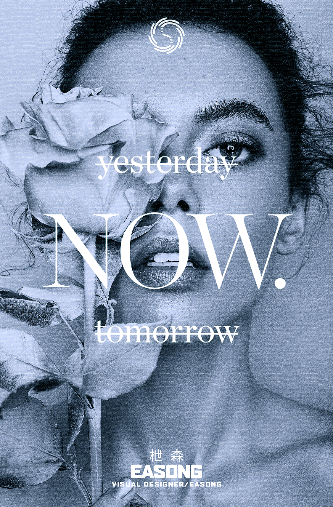 冷色人像海报（图ZMTg4MzI5MDI0） - 海报 - 站酷设计师DAVIN001原创素材 - 站酷ZCOOL