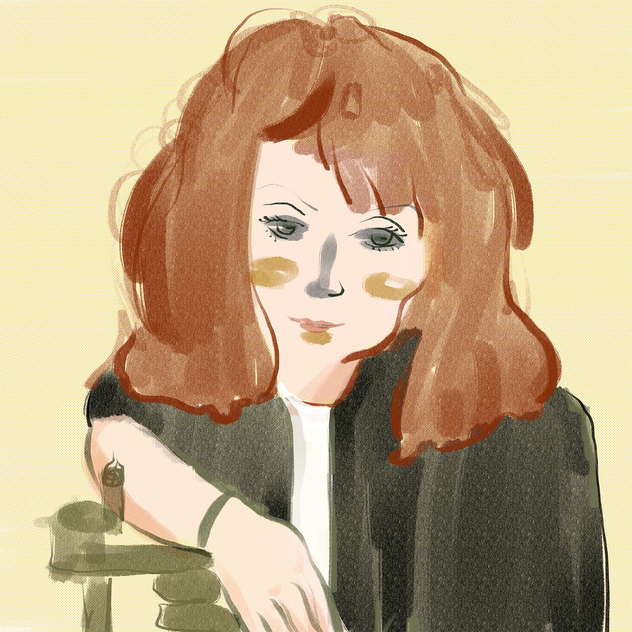 procreate插画头像（图ZMjIzNDUxNjg0） - 创作习作 - 站酷设计师Jane彭彭原创素材 - 站酷ZCOOL