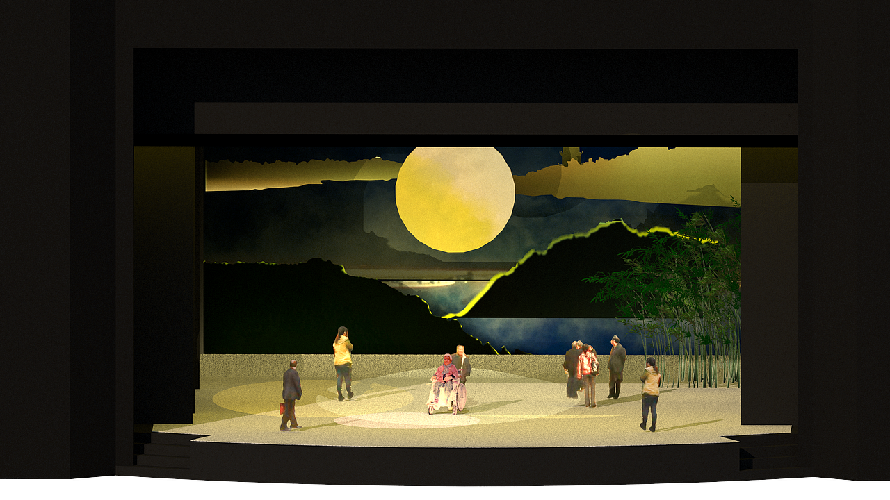 舞美设计益阳花鼓戏明月初心