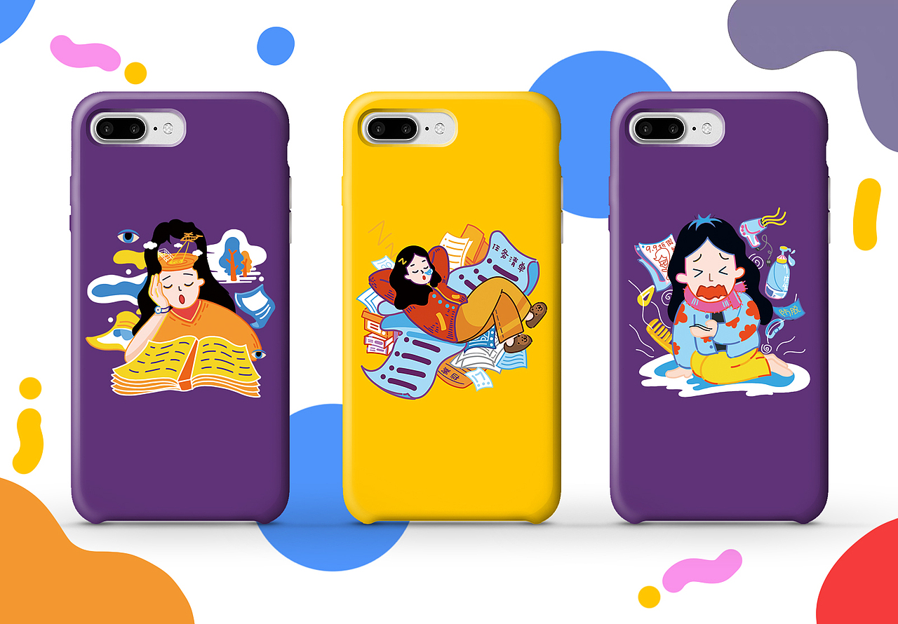 #2019青春答卷#毕业设计《“九”病缠身 》（图ZMTU5NjAyMDEy） - 图案 - 站酷设计师粉粉耶一原创素材 - 站酷ZCOOL